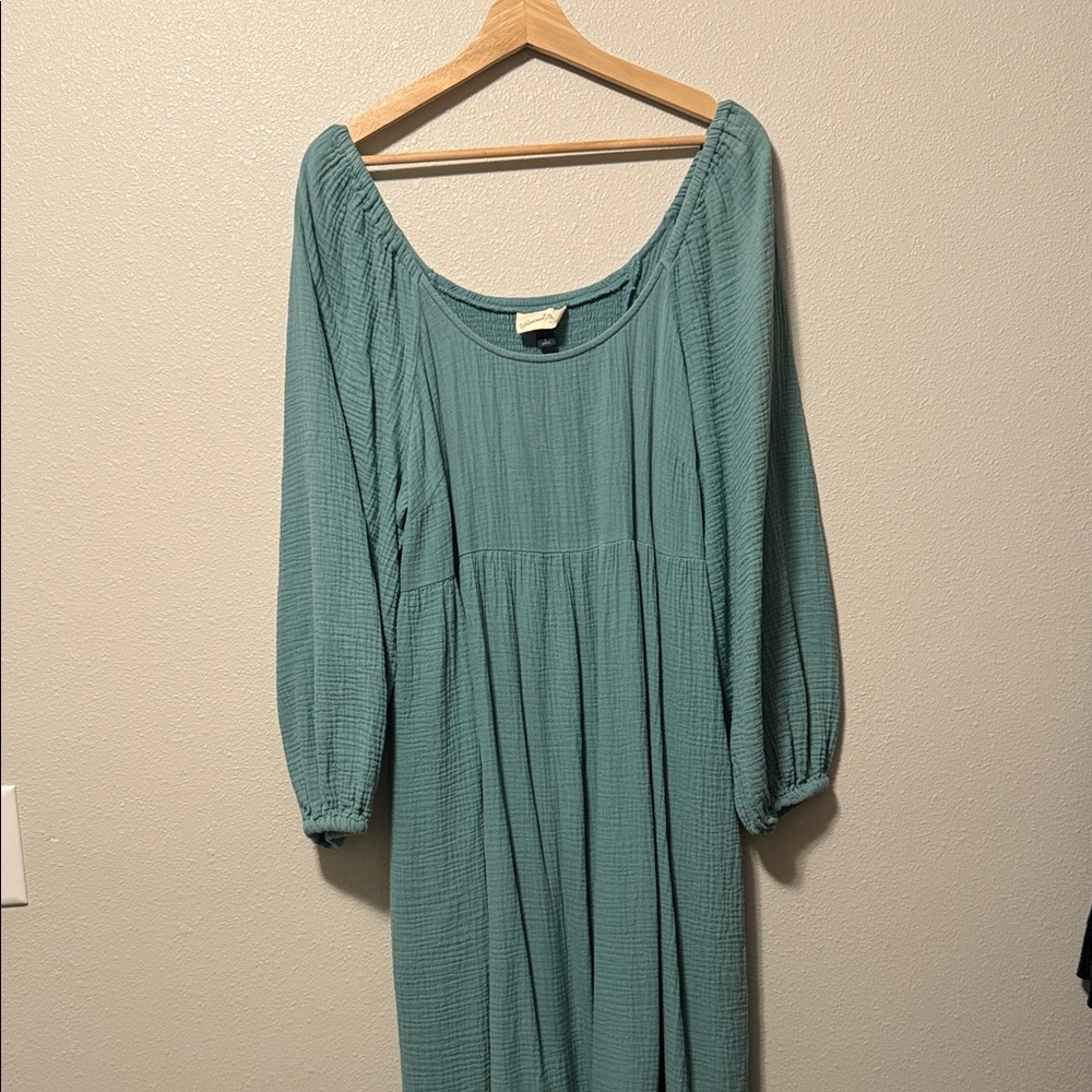 Elegant Teal Maxi Dress